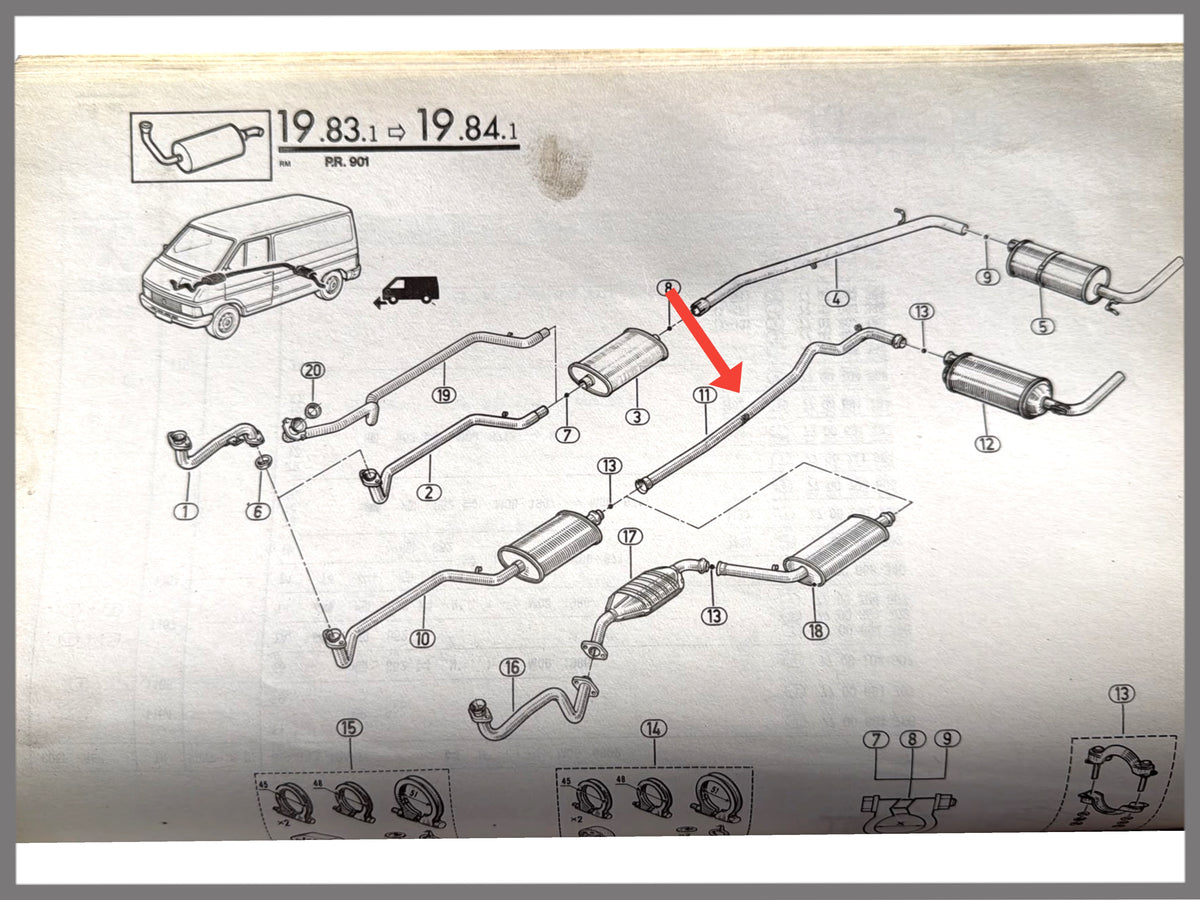 Tuyau d'échappement - Renault Trafic - OEM 7700748284