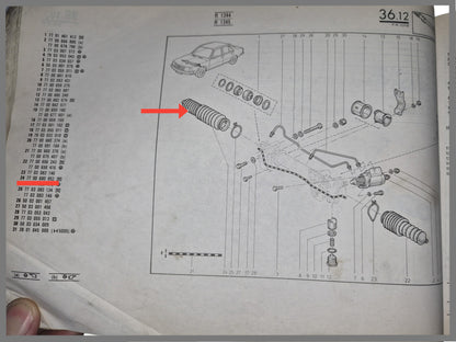 Stuurhoes - Renault 18 - OEM 7700680852