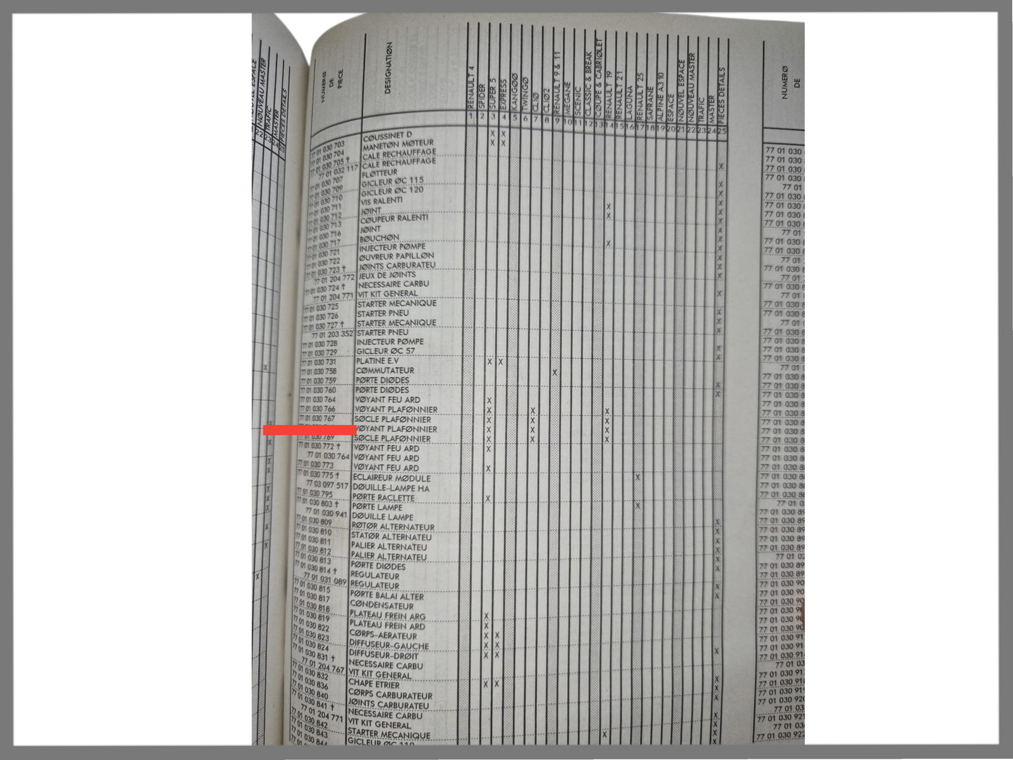 Plafondschakelaar - Renault 5 - Renault Twingo - Renault 19 - OEM 7701030767