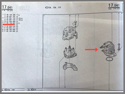 Verderlerkap en rotor - Renault Clio - Renault 19 - OEM 7700739893