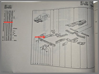 Frontträger rechts – Renault 19 – OEM 7750779928
