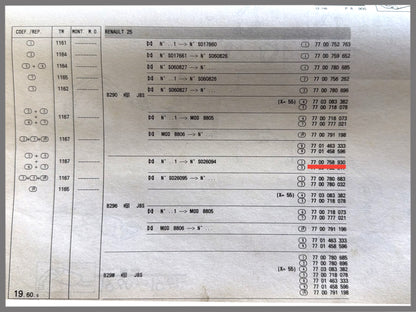 Uitlaat pijp - Renault 25 - OEM 7700758930