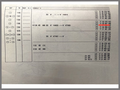 Uitlaat pijp - Renault 4 - OEM 7700657468