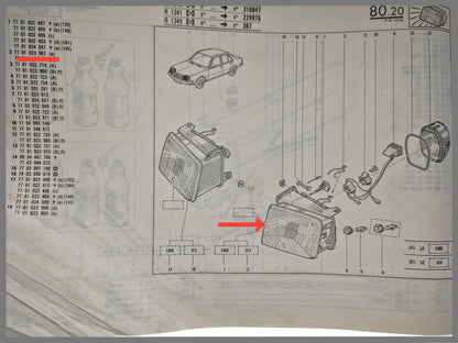 Koplamp links - Renault 18 - OEM 7701023967