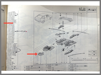 Réglage chauffage tête - Renault 20 - Renault 30 - OEM 7701018740