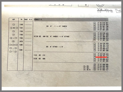 Auspuffrohr - Renault 4 - OEM 7700757174