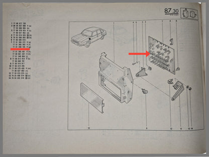 Printplaat - Renault 20 - OEM 7701348185