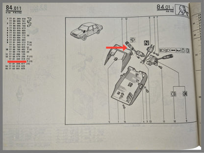 Richtingaanwijzer  - Renault 5 - Renault Express - Renault 9 - OEM 7701349418