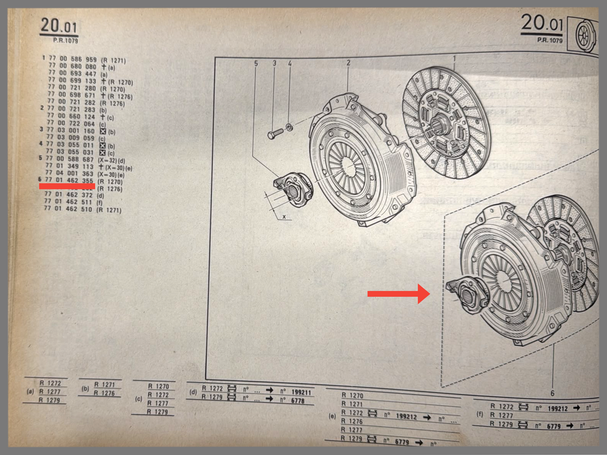 Kit d'embrayage (3 pièces) - OEM 7701462355