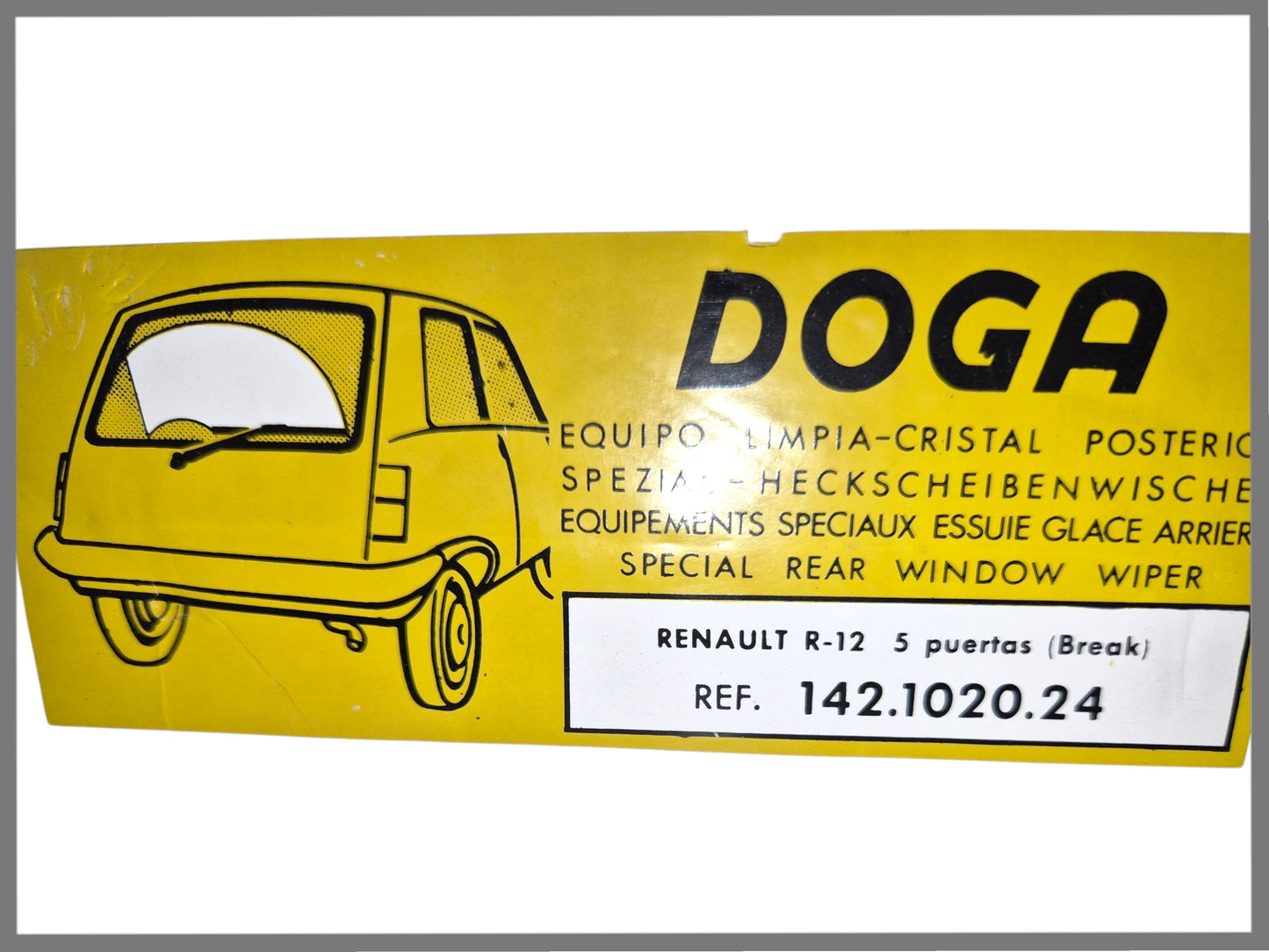 Jeu d'essuie-glace arrière - Renault 12 Break - 142102024