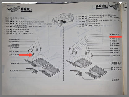 Bevestigingsplug vloerbedekking - Renault 4 - OEM 0854892600