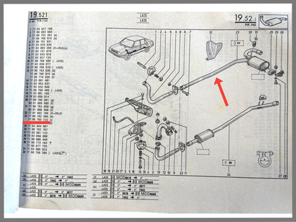 Auspuff-Mittelschalldämpfer - Renault 9 - Renault 11 - 7700765122