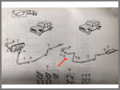 Uitlaat pijp - Renault 4 - OEM 7700657468