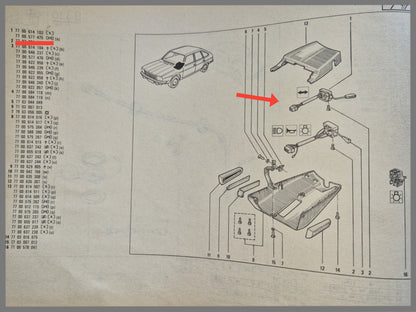 Richtingaanwijzer - Renault 20 - OEM 7700577475
