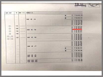 Mittelschalldämpfer - Renault 21 - OEM 7700796581 / 7701470074