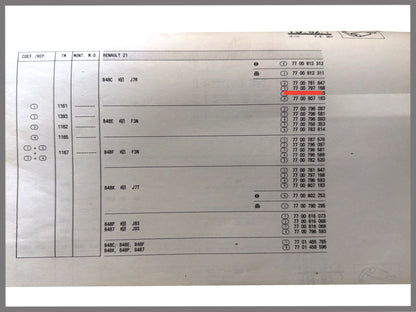 Middendemper - Renault 21 - OEM 7700797168