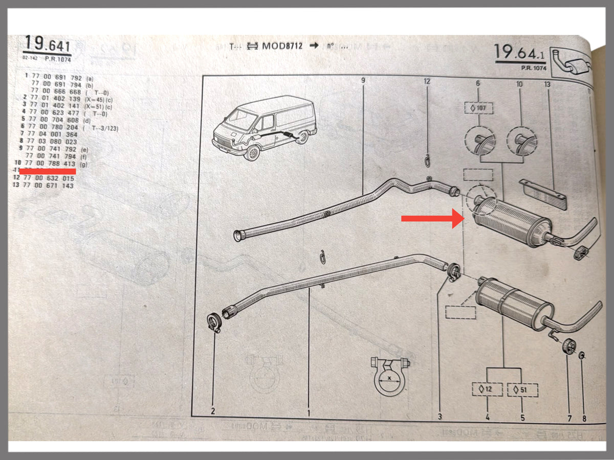 Hinterer Dämpfer – Renault Trafic – OEM 7700788413