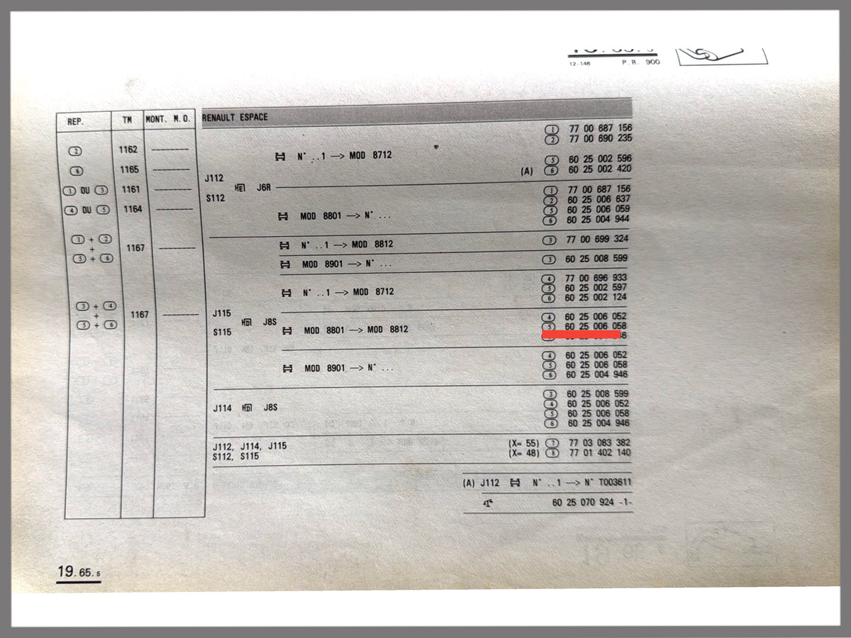 Exhaust pipe - Renault Espace - 6025006058
