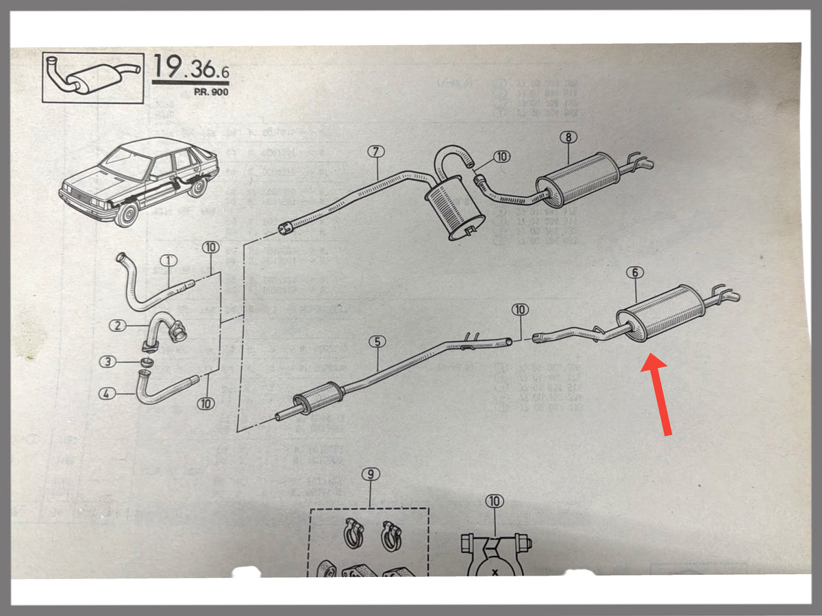Achterste demper - Renault 11 - OEM 7701034512
