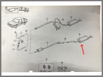 Achterste demper - Renault 11 - OEM 7701034512