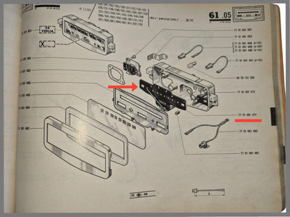 Snelheids meter - Renault 8 - Renault 10 - OEM 7701001479