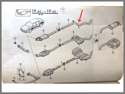 Auspuffrohr - Renault Safrane - OEM 7700821152