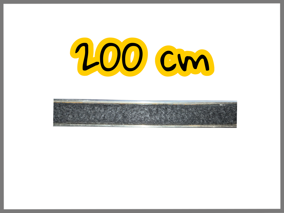 Closing strip with stainless steel profile for the open roof - Renault 16 - OEM 0428932400