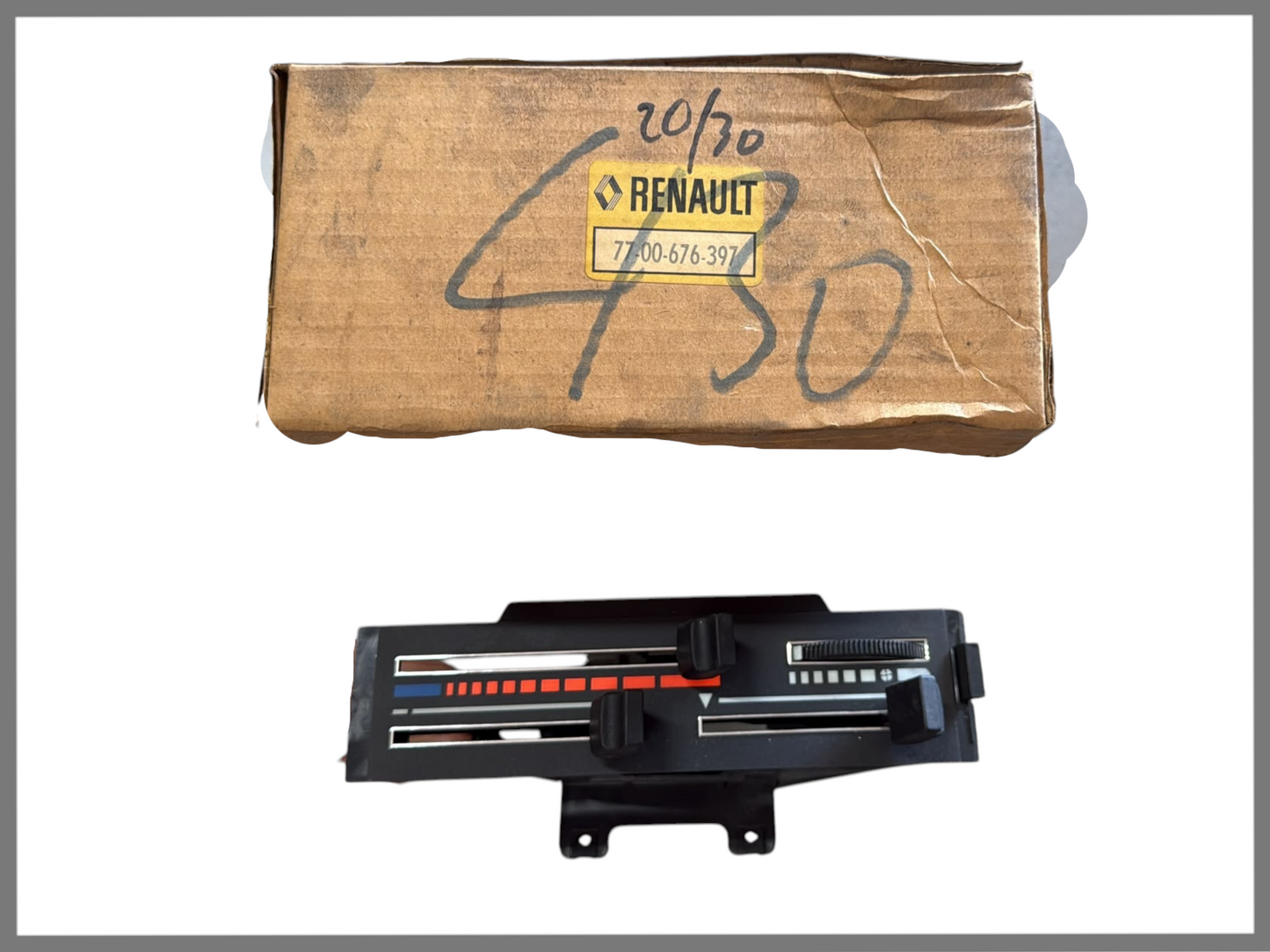 Bediening kachel - Renault 20 - Renault 30 - OEM 7700676397