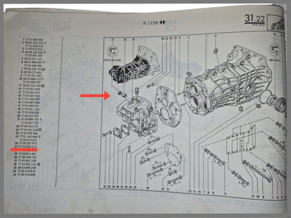 Keerring schakelstang - OEM 7703087055 of 7703087077