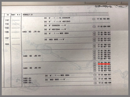 Auspuffrohr - Renault 21 - OEM 7700736381