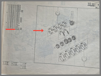 Drijfstanglagerset - Renault 18 - Fuego - Renault 20 - OEM 7701461323