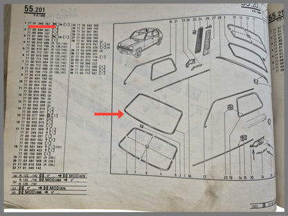 Ruitpees - Renault 5 - OEM  7701348767