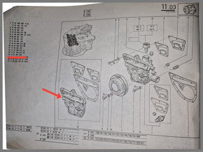 Waterpomp - Renault 18 - Renault Fuego - OEM 7701461236